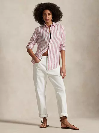 POLO RALPH LAUREN | Prodotto: Camicetta di lino
Marca: POLO RALPH LAUREN
Colore: rosso
Categorie: Moda,Donna

Lunghezza manica: Manica lunga
Materiale: Lino
Forma colletto: Colletto a camicia
Motivo: A righe
Vestibilità (capispalla): Regular
Stile: Casual
Dettagli: Logo,Ric | rot